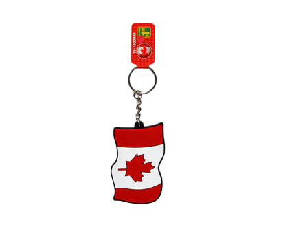 Canada Flag Rubber Keychain
