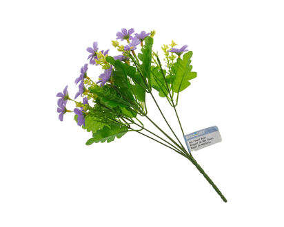 Plastic Mini Flower Bush, Assorted