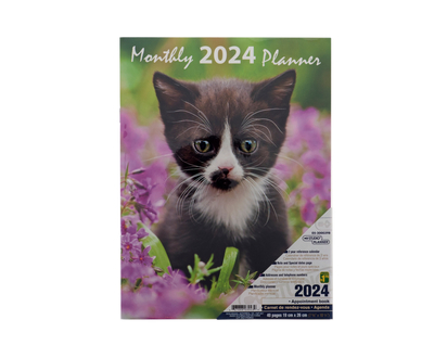 Monthly Planner/Agenda ENGLISH - 7 1/2 x 10 1/4"
