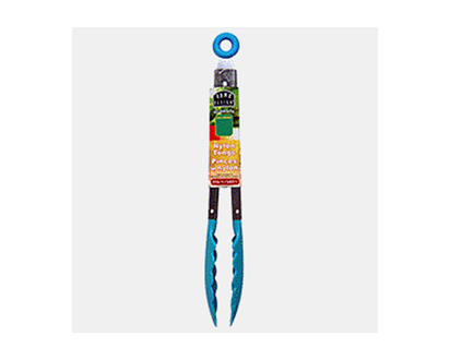 Metal Tongs With Nylon Ends - 9"