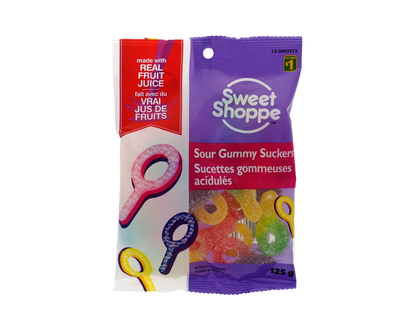 FRUITEE GUMMEE Sour Gummy Suckers - 125g