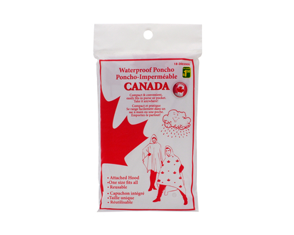Canada Souvenir Rain Poncho - Adult