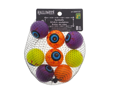 Halloween-bag of 8 Eye Ping Pong Balls