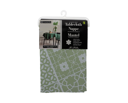 Round Flannelback Tablecloth - 60"
