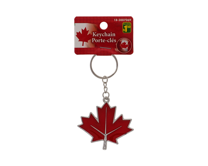 Red Maple Leaf Canada Keychain