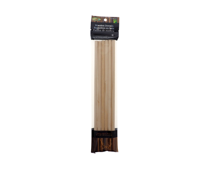 Wooden Dowels (Assorted Sizes) - 36pcs
