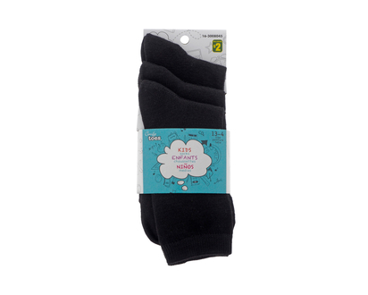 Solid Colour Crew Socks For Kids, 3pr - 3pk