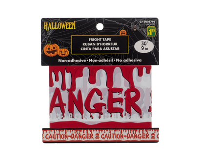 Halloween Ruban en Vinyle "Danger/Cautio - 30pi