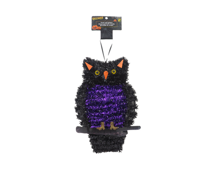 Halloween Tinsel Wall Plaque