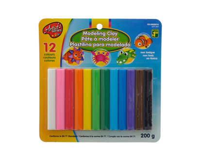 Clay (Different Colours), 12 Pack - 12pk