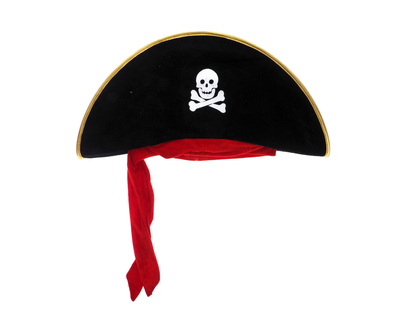 Halloween Plush Pirate Hat - Adult