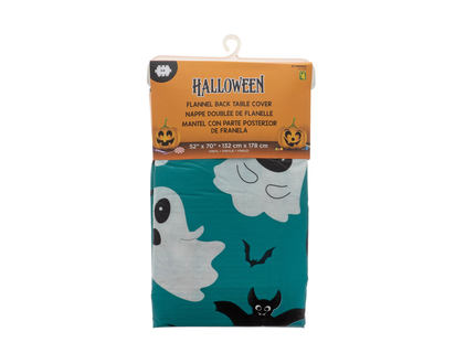 Halloween Flannel Back Vinyl Table Cover - 52"x70"