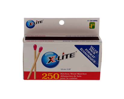 X Lite Wooden Matches Box 250PC - 250 ct