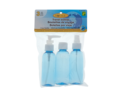 Bouteilles de voyage, 3pc