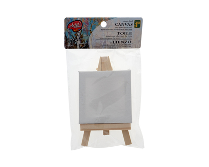 Mini Canvas with Wood Stand