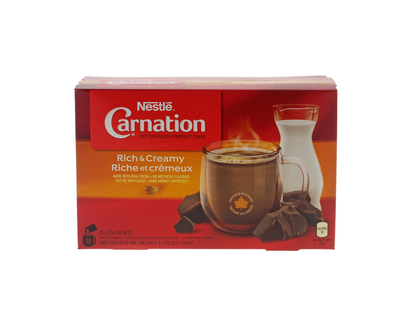 Carnation Rich Hot Chocolate, 10 Pack - 10x28/25g