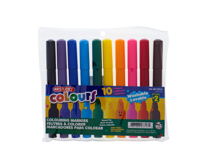 Marqueurs à Colorier (Coul. asst), x10 - 10/12 un