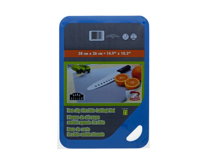 Plastic Cutting Board With Non-Slip Base - 38CM X 26CM