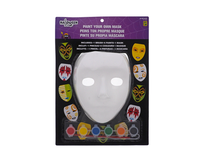Halloween-Paint your own mask w/paint