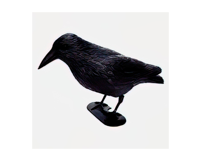 Halloween Large plastic crow - 39cm