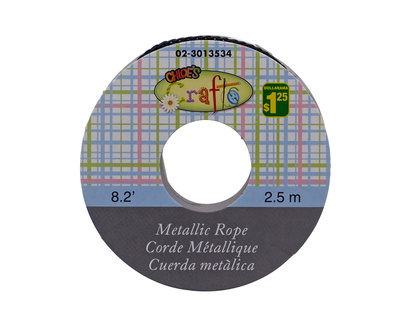 Corde Métallique sur Rouleaux - 2.5m