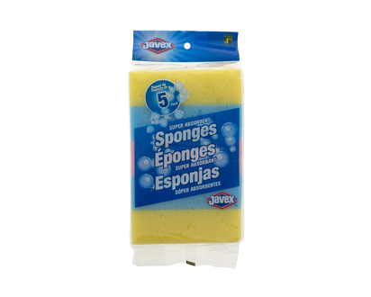 6 Rainbow Sponges (Assorted Colours) - Pack of 5
