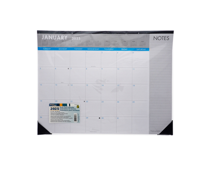 12 Sheet Desk Pad Calendar - English - 17" X 22"