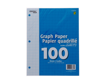 Graph Paper, 100pc - 8-1/2"X11"