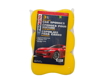 Car Washing Sponge Set, 3pc - 7-3/4" X 4"