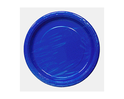8.75" Paper Plates - Royal Blue, 20 Pack - 8.75"