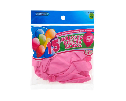 Ballon - Rose, paquet de 20 - 12"