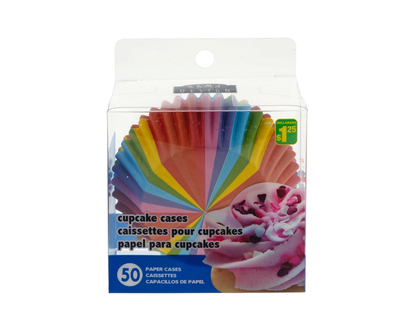 Cupcake Liners 50Pk (Asst Styles/Col.) - 50 pk
