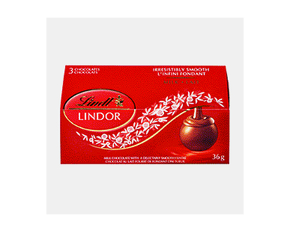LINDOR Milk Chocolates, 3 Pack - 36g