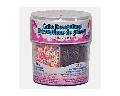 Décorations de gateau 4 en 1 - 94g