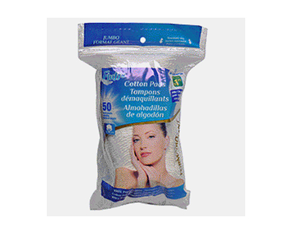 Cottons Pads with Glycerin, 50 Pack - 50ct