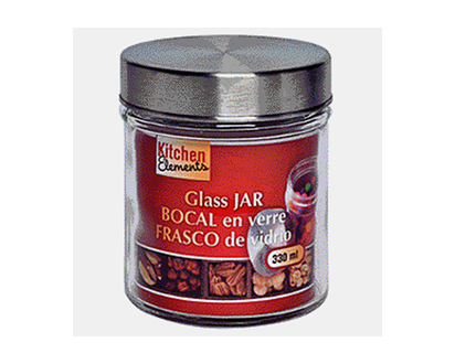 Bocal en verre (330ml) - 8.5x10.4cm - 330ml