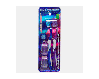 Toothbrushes 2 Pack (Assorted Colours) - 2pc