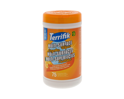 Pre-Moistened Orange Wipes, 75 Pack - 75ct