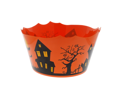 Halloween large plastic bowl 1 style - 12"