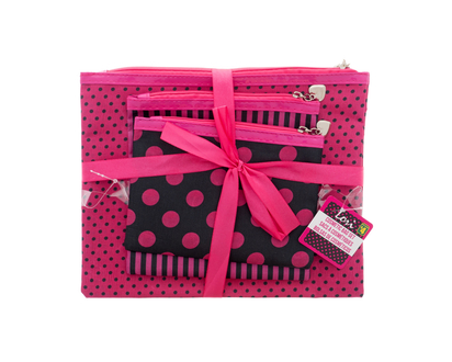 Printed Cosmetic Bags, Asst, 3 pc - 3 Asst