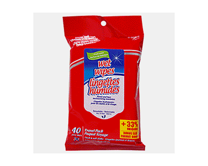 Wet Wipes, 40 Pack - 40ct