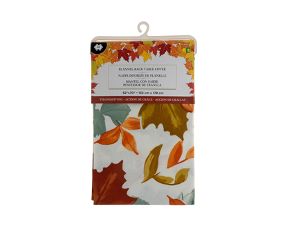 THANKSGIVING Flannel Back Tablecover - 52x70