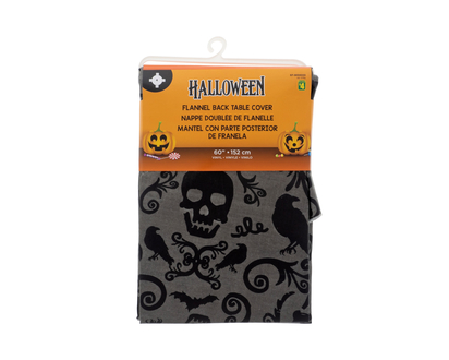 Hall Rd Flannel Back Vinyl Table Cover - 60" Round