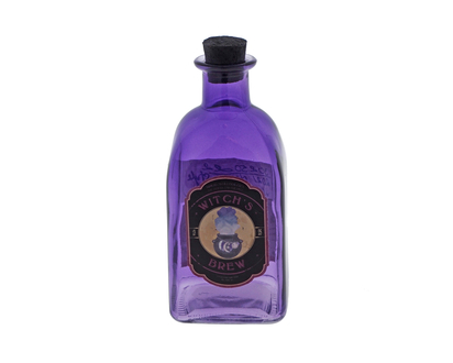 Halloween colored glass bottles - 6.3cmx6.3cmx13.5cm