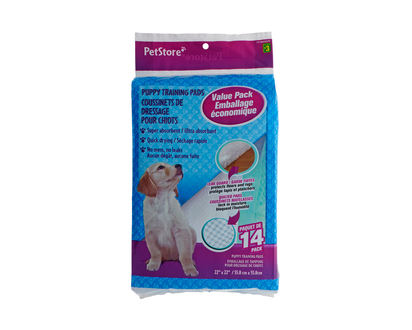 Puppy Training Pads, 14 Pack - 22”x 22”, 14pk
