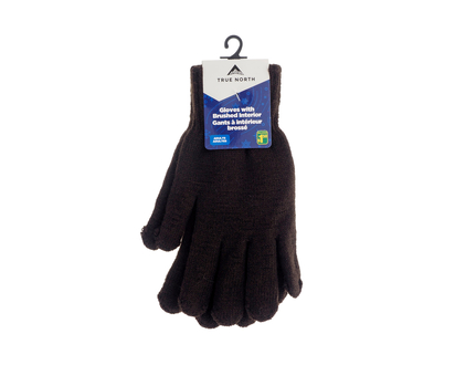 Men'S Knit Gloves , Brushed Interior - S-M-L-XL