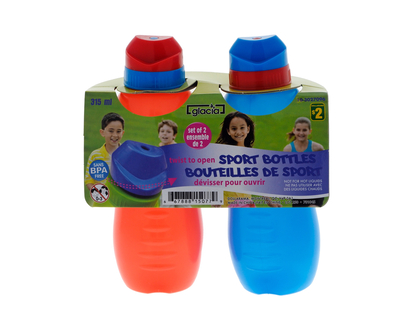 Assorted Kids Sports Bottles, 2pc - 315ml
