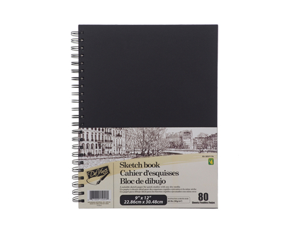 80 Page Sketchbook - 9"x12",80 Sheets