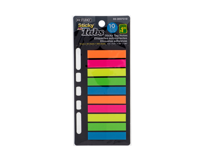 Color Sticky Tag Notes, 200 Pack - 200 pc