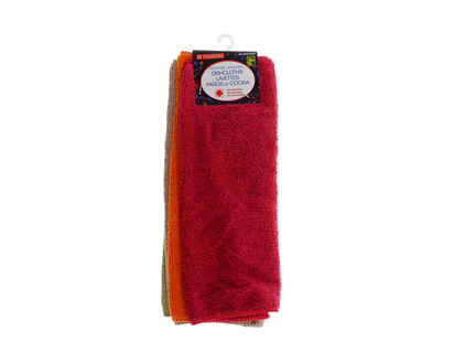Microfibre Dish Cloths, 4pc - 4 pk,12"x12"